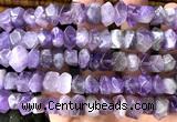 CNG9252 15 inches 6*10mm - 7*12mm faceted nuggets amethyst beads