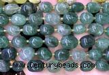 CNG9306 15 inches 10*14mm - 13*18mm nuggets green strawberry quartz beads