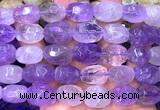 CNG9352 15 inches 12*16mm - 15*20mm faceted nuggets light amethyst beads