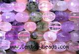 CNG9356 15 inches 12*16mm - 15*20mm faceted nuggets mixed quartz beads