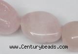 CNG97 15.5 inches 10*18mm - 18*25mm nuggets rose quartz gemstone beads