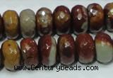 CNJ23 15.5 inches 8*14mm faceted rondelle natural noreena jasper beads