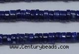 CNL1265 15.5 inches 3*6mm tyre natural lapis lazuli beads