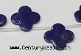 CNL1316 Top drilled 19mm flower natural lapis lazuli beads