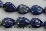 CNL955 15.5 inches 12*16mm flat teardrop natural lapis lazuli beads