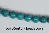 CNT07 16 inches 8mm round natural turquoise beads wholesale