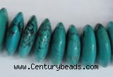 CNT29 16 inches 8*25mm rondelle natural turquoise beads wholesale