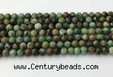 CNT410 15.5 inches 6mm round natural turquoise beads wholesale