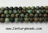 CNT413 15.5 inches 12mm round natural turquoise beads wholesale