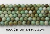 CNT417 15.5 inches 8mm round mongolian turquoise beads wholesale