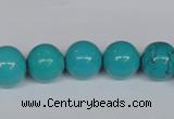 CNT43 16 inches 12mm round turquoise beads wholesale