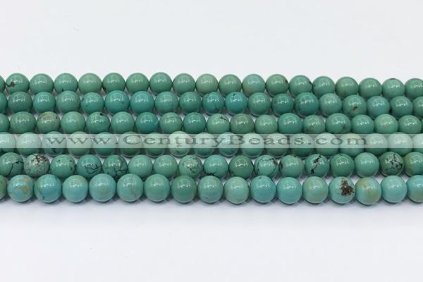 CNT574 15.5 inches 7mm round turquoise gemstone beads