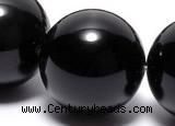 COB07 15.5 inches 18mm round black obsidian gemstone beads wholesale