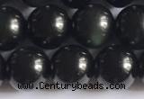 COB722 15.5 inches 8mm round black obsidian gemstone beads