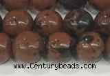 COB752 15.5 inches 8mm round mahogany obsidian beads wholesale