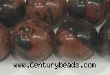 COB755 15.5 inches 14mm round mahogany obsidian beads wholesale