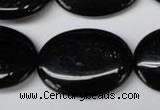 CON37 15.5 inches 22*30mm oval black onyx gemstone beads