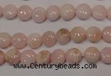 COP1011 15.5 inches 8mm flat round natural pink opal gemstone beads