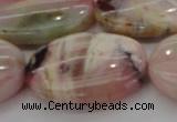 COP1280 15.5 inches 30*40mm oval natural pink opal gemstone beads