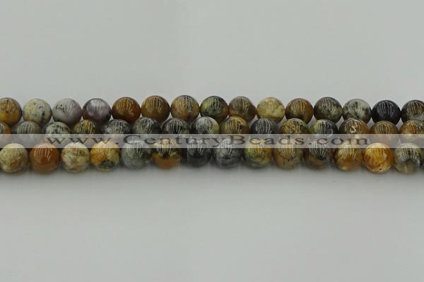 COP1383 15.5 inches 10mm round moss opal gemstone beads whholesale