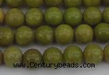 COP1401 15.5 inches 6mm round yellow opal gemstone beads