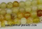 COP1426 15.5 inches 6mm round yellow opal beads wholesale