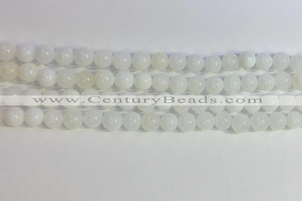 COP1615 15.5 inches 6mm round white opal gemstone beads