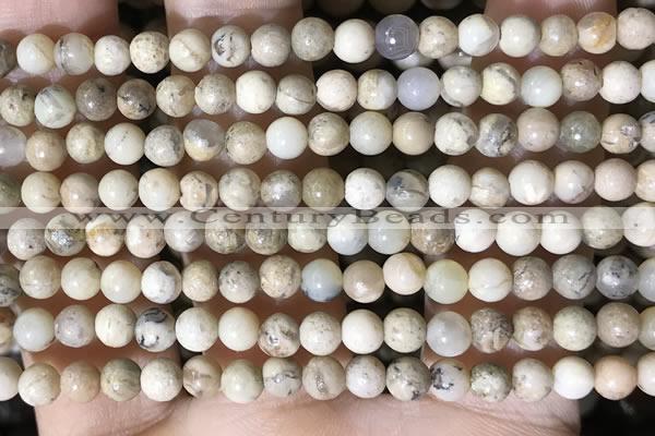 COP1660 15.5 inches 4mm round African opal beads wholesale