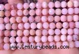 COP1743 15.5 inches 6mm - 7mm faceted round natural pink opal beads