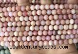 COP1748 15.5 inches 6mm round natural pink opal beads wholesale