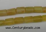 COP338 15.5 inches 8*11mm tube yellow opal gemstone beads