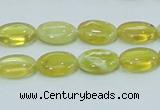 COP362 15.5 inches 10*14mm oval yellow opal gemstone beads wholesale