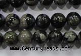 COP454 15.5 inches 10mm round natural grey opal gemstone beads