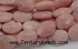 COP71 15.5 inches 10*14mm faceted oval natural pink opal beads