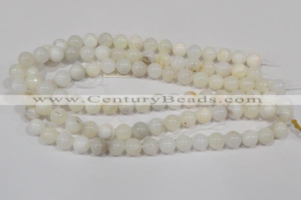 COP902 15.5 inches 10mm round natural white opal gemstone beads