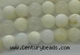 COP921 15.5 inches 6mm round white opal gemstone beads