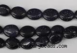 COV16 15.5 inches 8*10mm oval blue goldstone gemstone beads wholesale