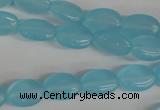 COV62 15.5 inches 10*14mm oval candy jade beads wholesale