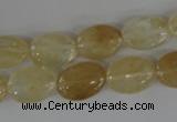 COV93 15.5 inches 10*14mm oval watermelon yellow beads wholesale