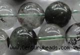 CPC06 15.5 inches 14mm round green phantom quartz beads wholesale