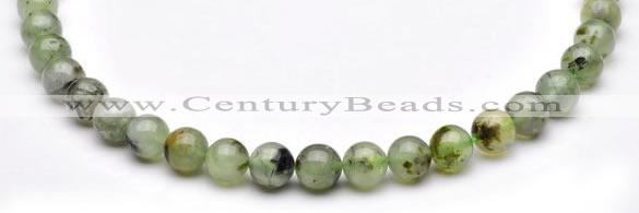 CPR03 AB grade natural prehnite 10mm round beads Wholesale