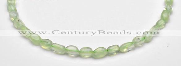 CPR19 A+ grade 7*10mm freeform natural Prehnite gemstone beads