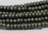 CPY08 16 inches 3*6mm rondelle pyrite gemstone beads wholesale