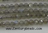 CRB1202 15.5 inches 3*4mm faceted rondelle labradorite beads