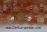 CRB1291 15.5 inches 5*8mm faceted rondelle moonstone beads