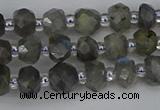 CRB1294 15.5 inches 4*6mm faceted rondelle labradorite beads