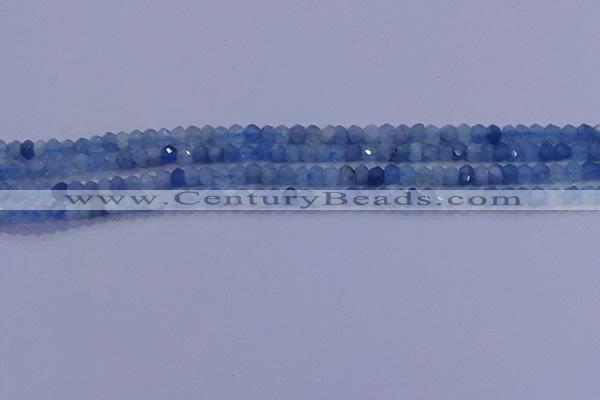 CRB1890 15.5 inches 2*3mm faceted rondelle aquamarine beads