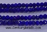 CRB1909 15.5 inches 2*3mm faceted rondelle lapis lazuli beads