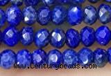 CRB2241 15.5 inches 2*3mm faceted rondelle lapis lazuli beads