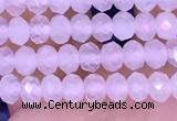 CRB3140 15.5 inches 2.5*4mm faceted rondelle tiny white moonstone beads